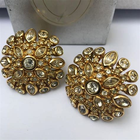 dior erings|vintage dior earrings.